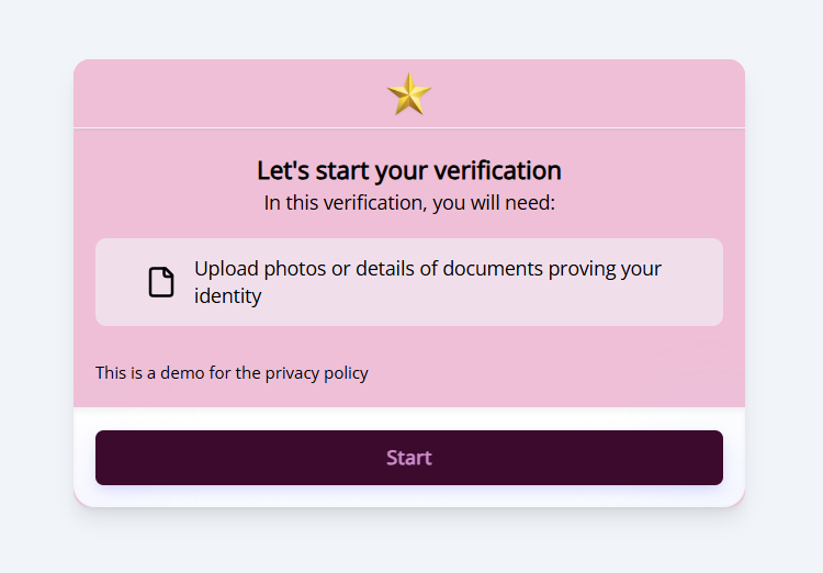 Welcome and Consent page showing the updated privacy policy text