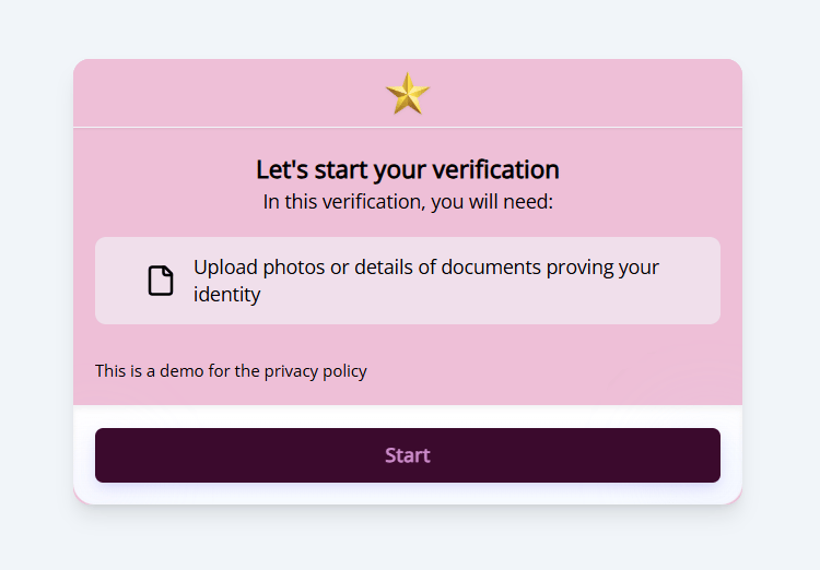 Welcome and Consent page showing the updated privacy policy text