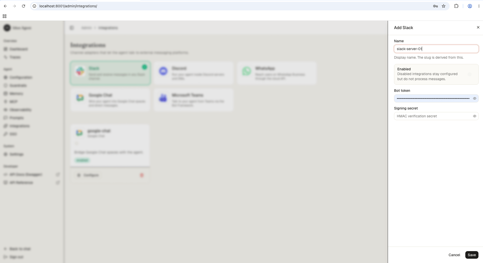 Add Slack integration