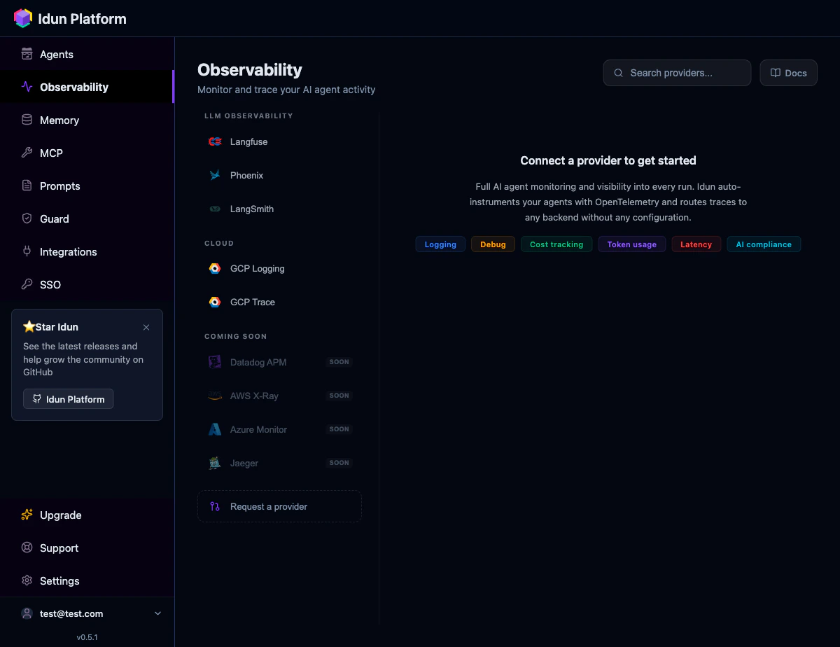 Observability providers