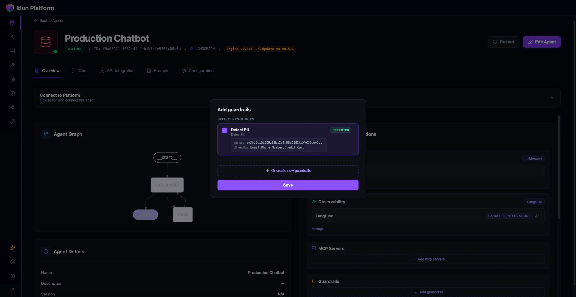 Attach guardrail to agent