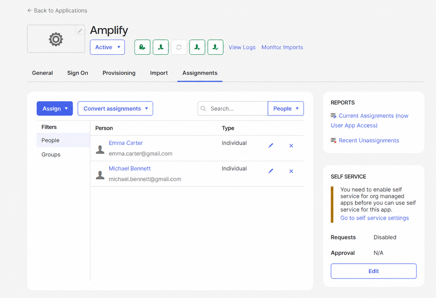 Amplify Assignments Admin Dashboard