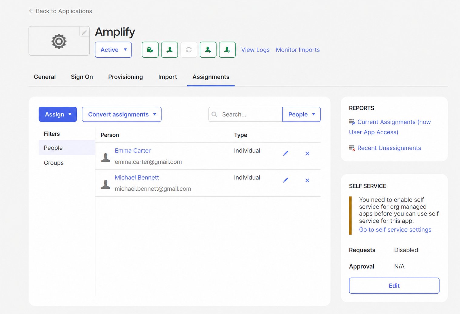 Amplify Assignments Admin Dashboard