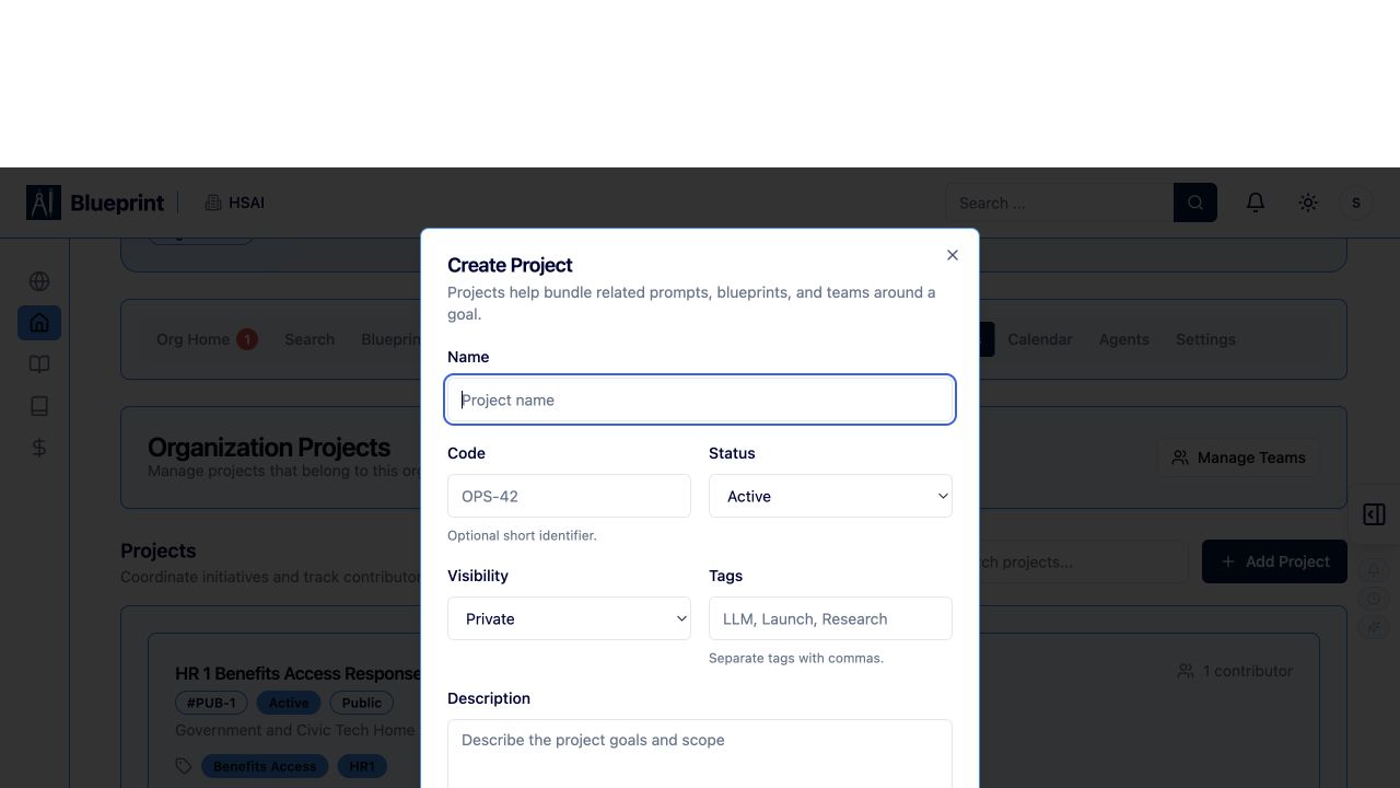 Blueprint Project Create Viewport