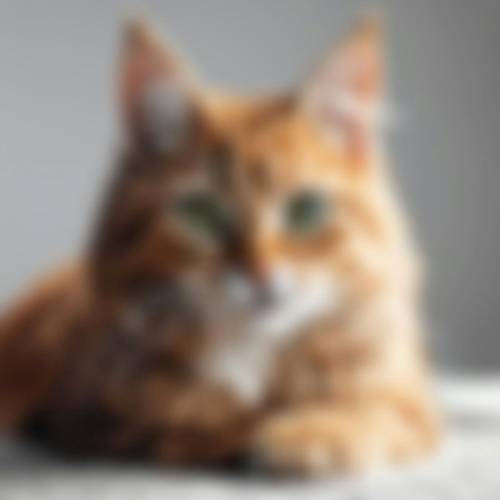 Blurred Cat Image sigma 20
