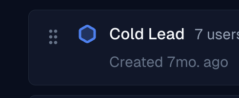 Drag handles for reordering statuses