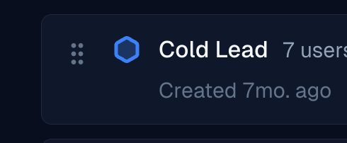 Drag handles for reordering statuses