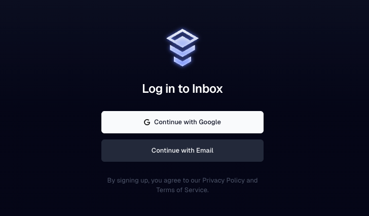 Connected account indicator in Inboxapp
