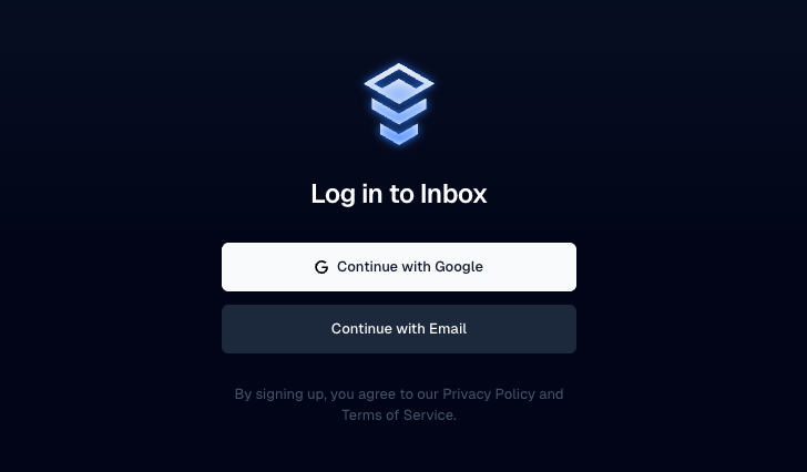 Connected account indicator in Inboxapp