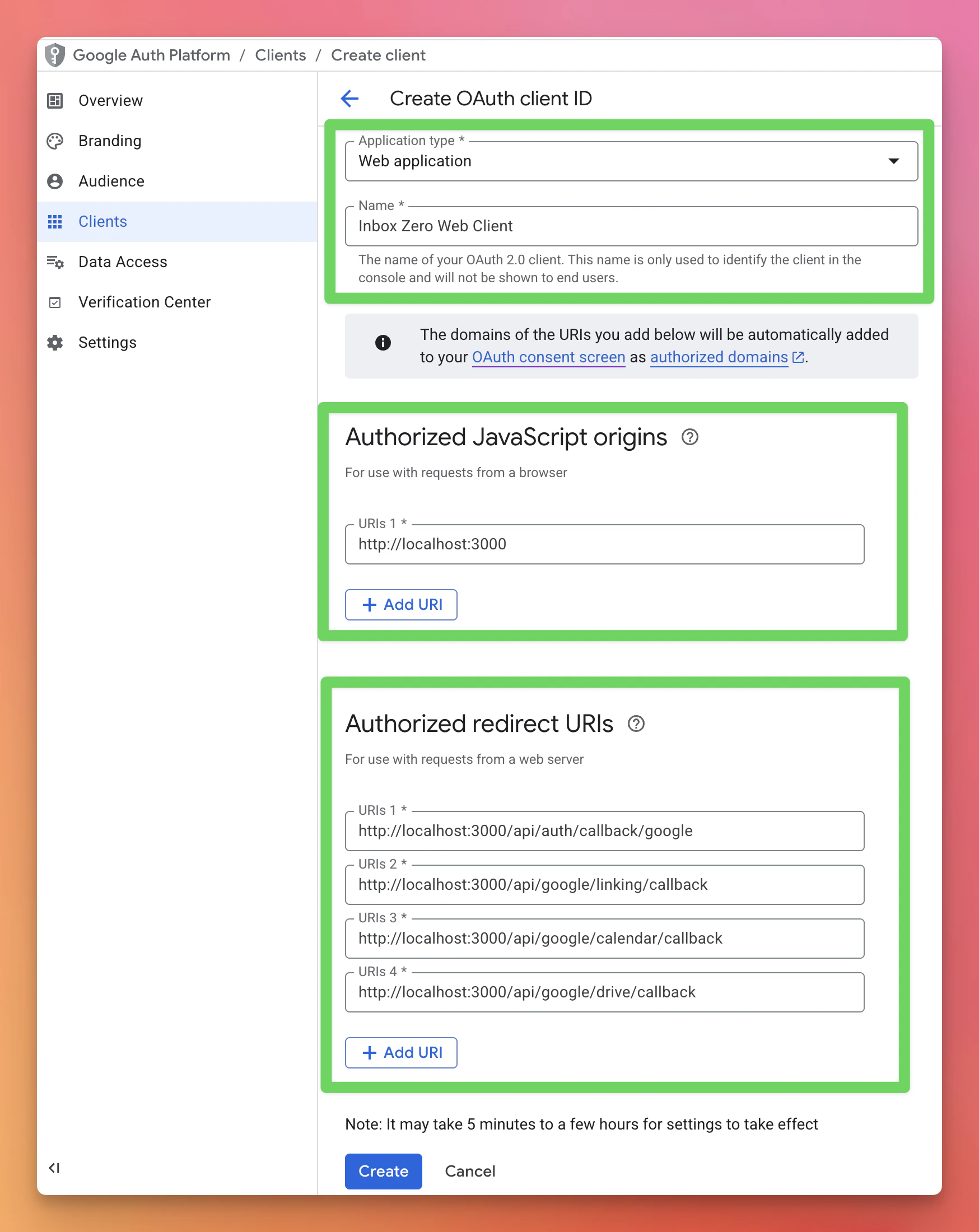 Configure Web Application