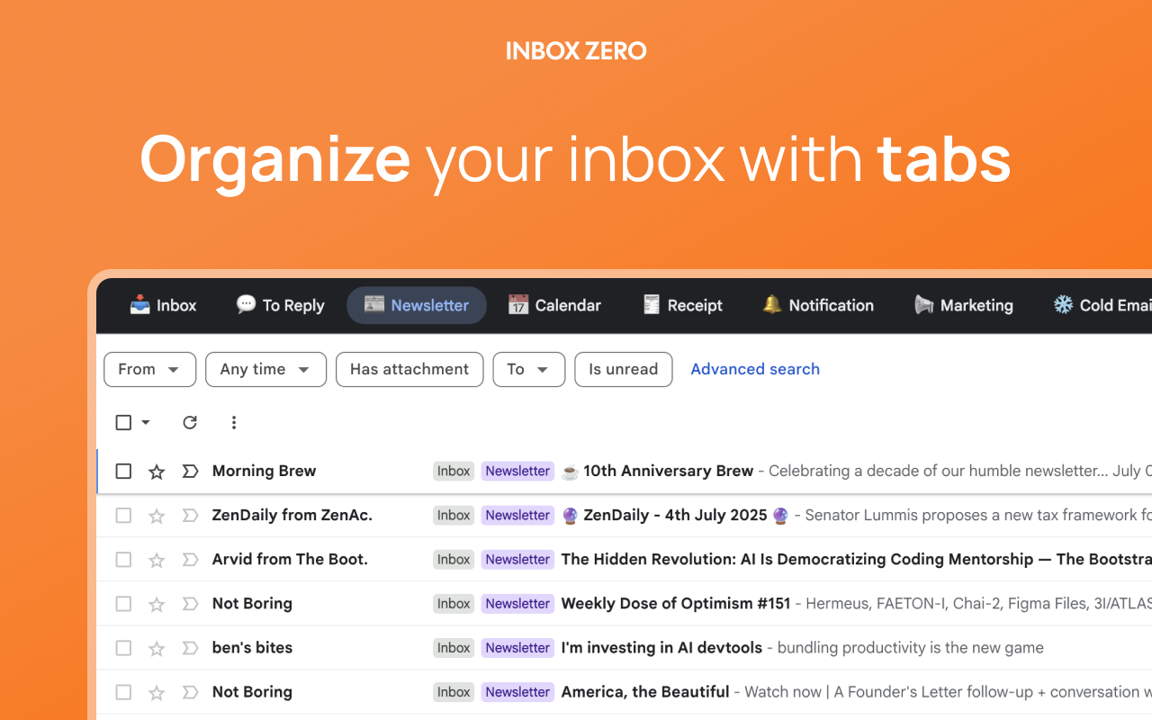 Inbox Zero Tabs Extension - Inbox Zero Documentation