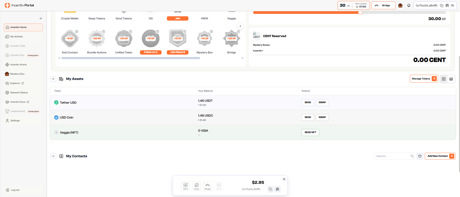 Manage Tokens - Incentiv Docs