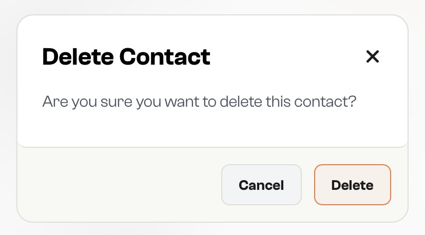Delete Contacts