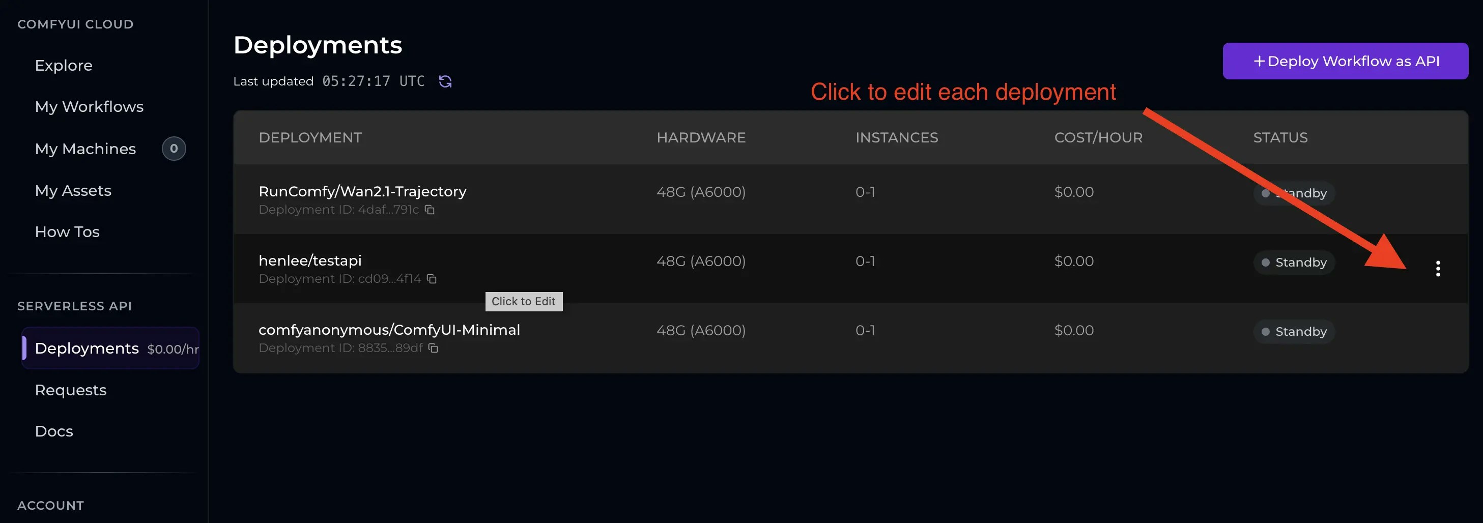 RunComfy Edit Deployment Step #1