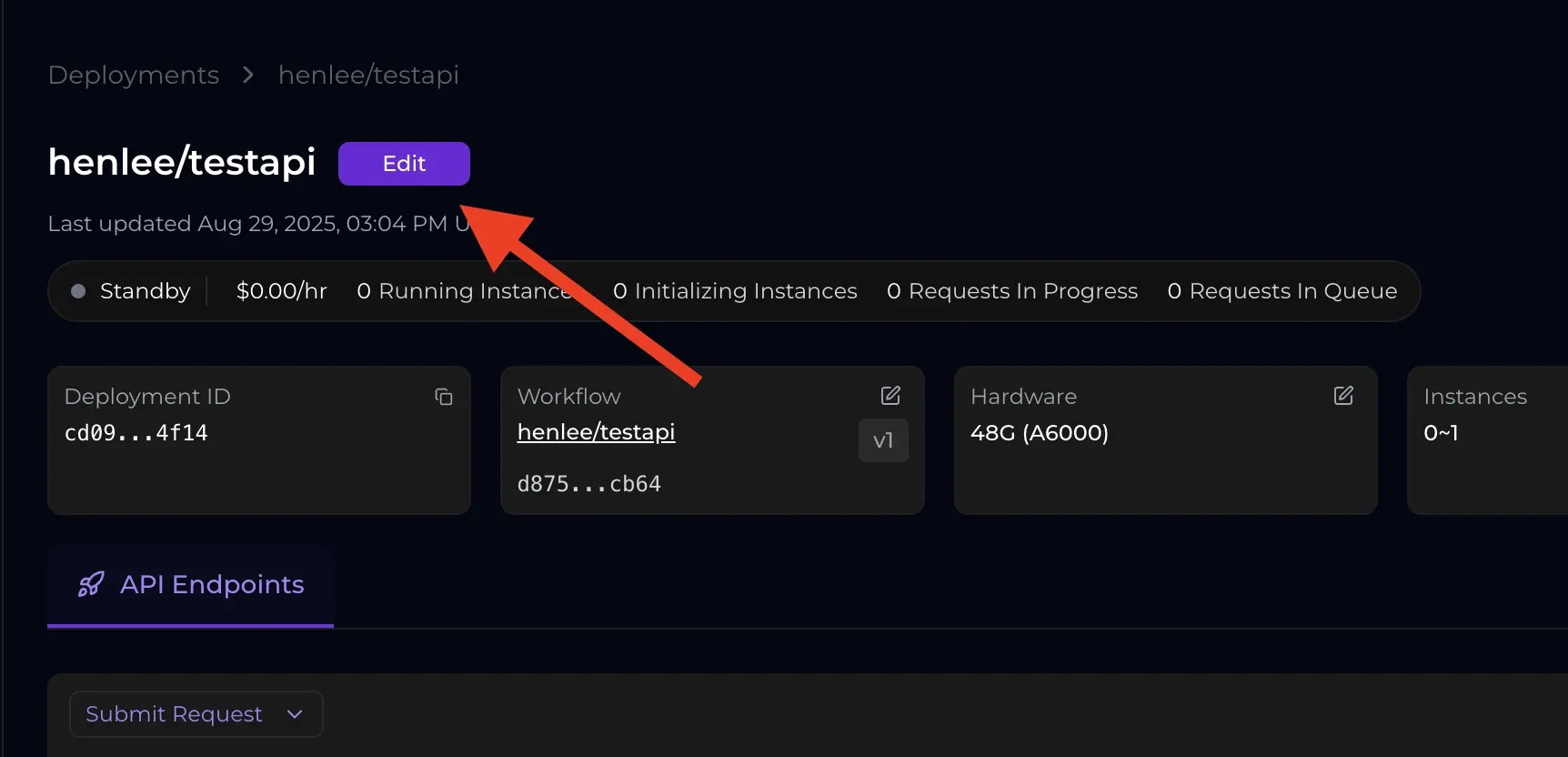 RunComfy Edit Deployment Step #2