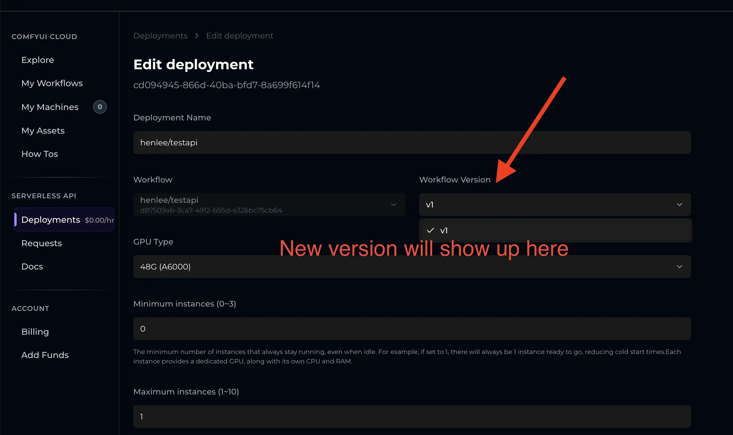 RunComfy Edit Deployment Step #3