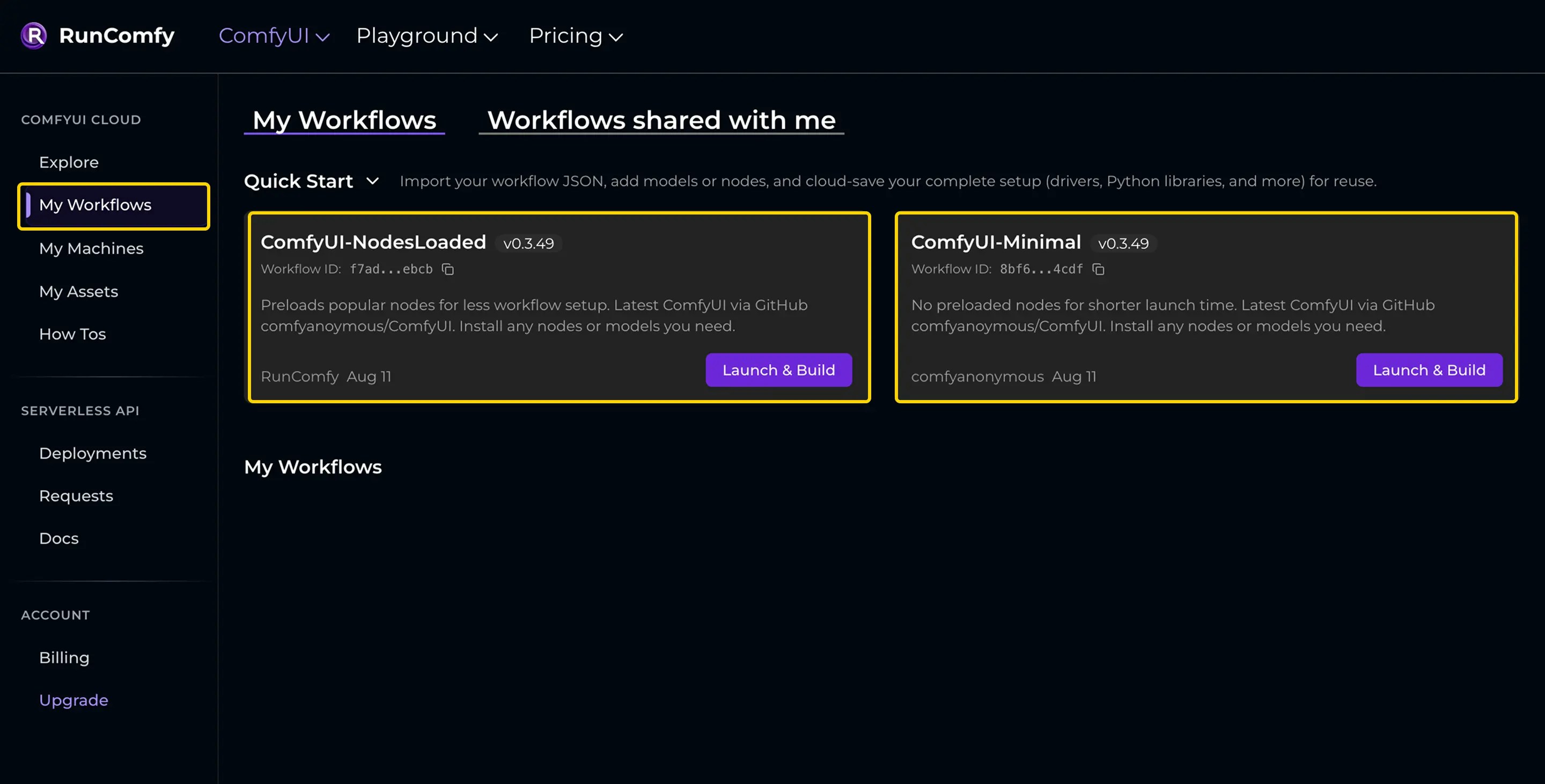 Alt Build a Workflow from Scratch