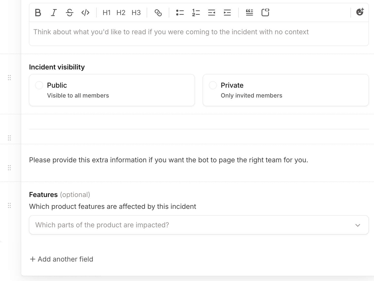 Adding placeholder text, dividers, and help text to a form