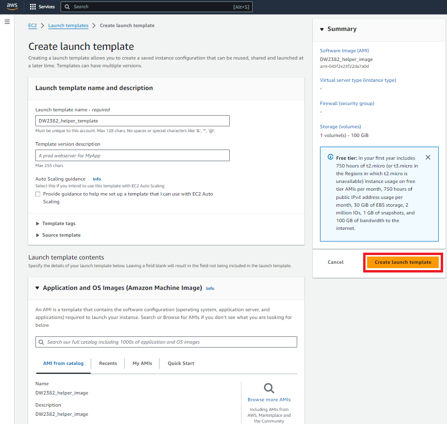 AWS Auto Scaling Groups screenshot