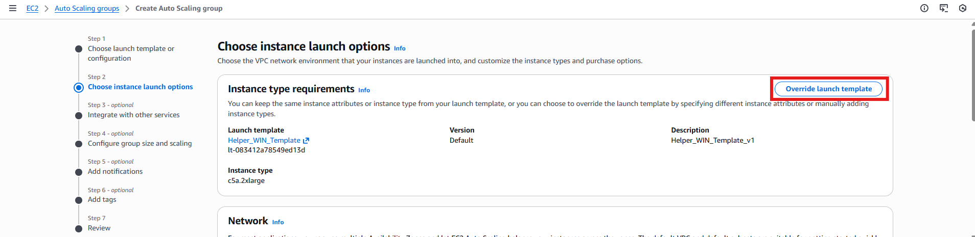 AWS Auto Scaling Groups screenshot