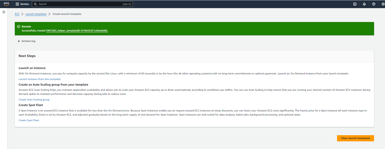 AWS Auto Scaling Groups screenshot