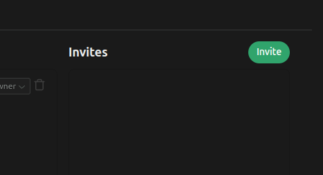 Screenshot of the Invite Members button in the workspace members page.