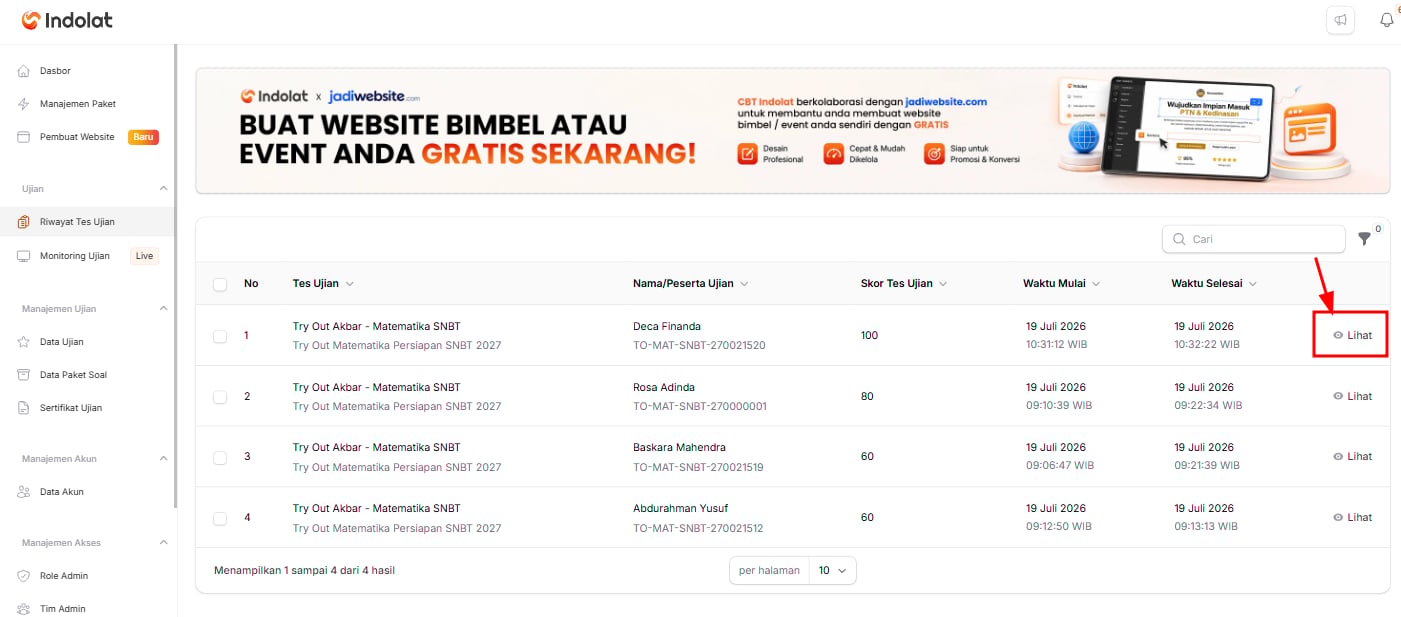 Lihat Riwayat 1 Lihat Riwayat 1