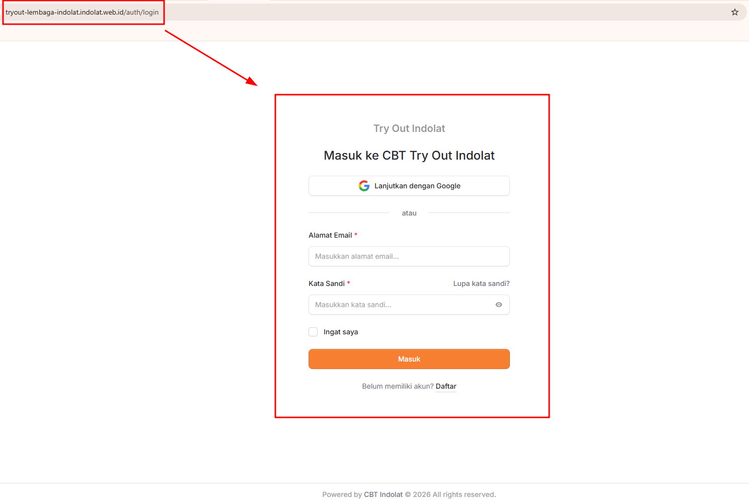 Login Mandiri