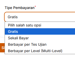 Tipe Pembayaran Tipe Pembayaran