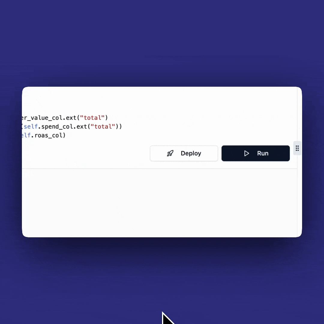 Deploy button for immediate API deployment