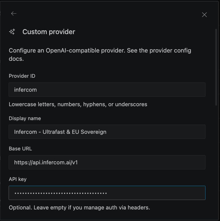 Kilo Code API Provider Konfiguration