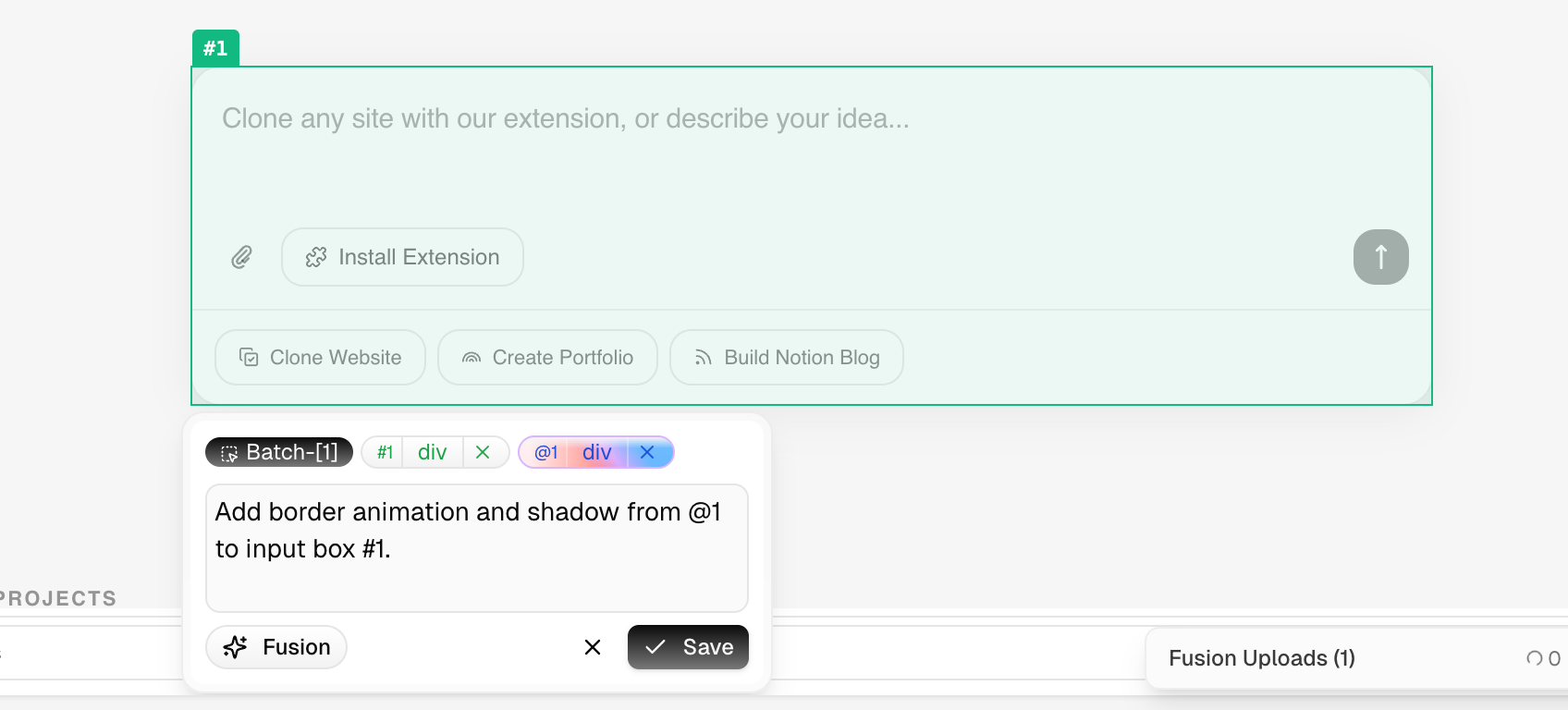 Precise fusion onto a specific component