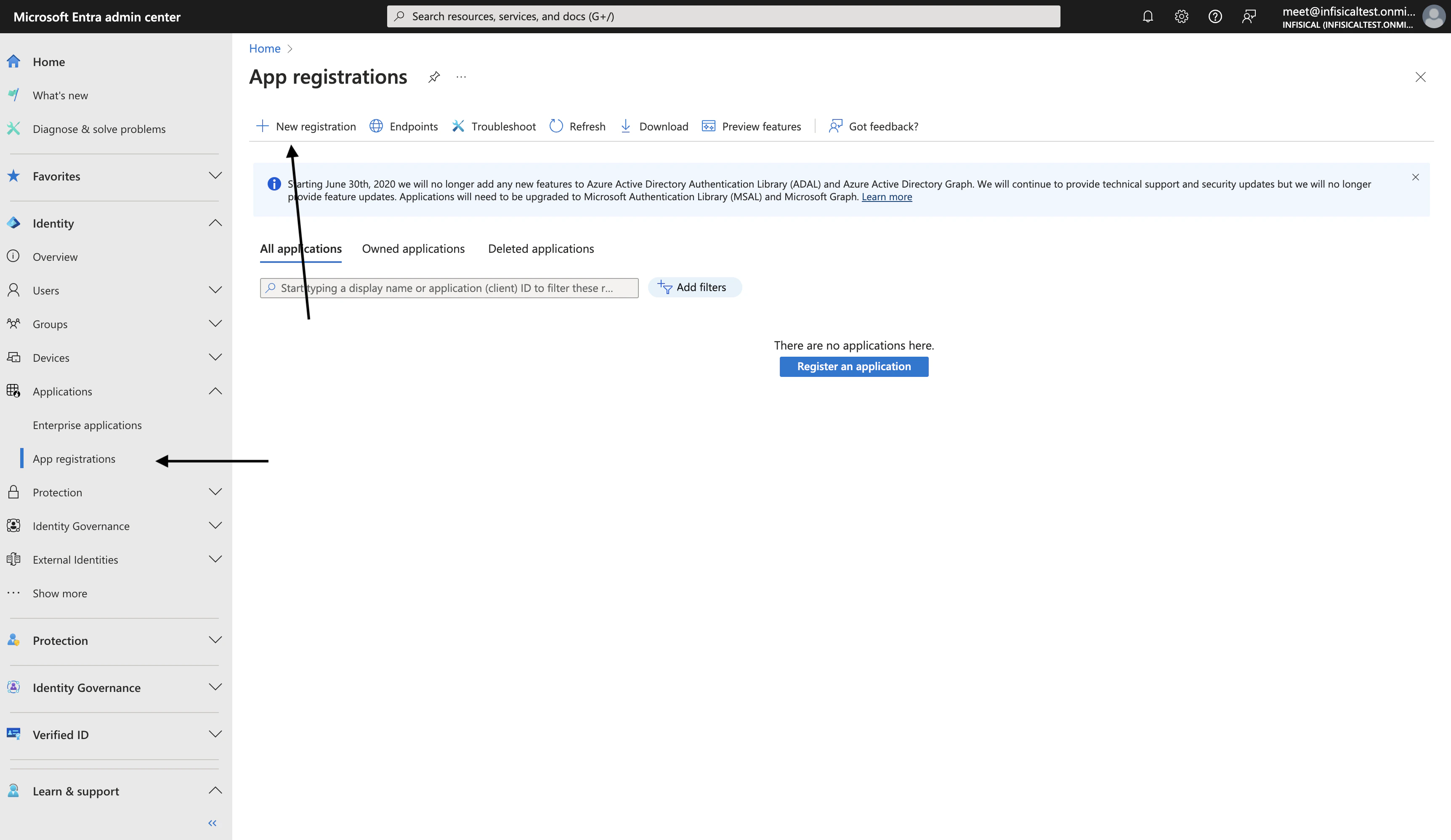 Copy Tenant Id