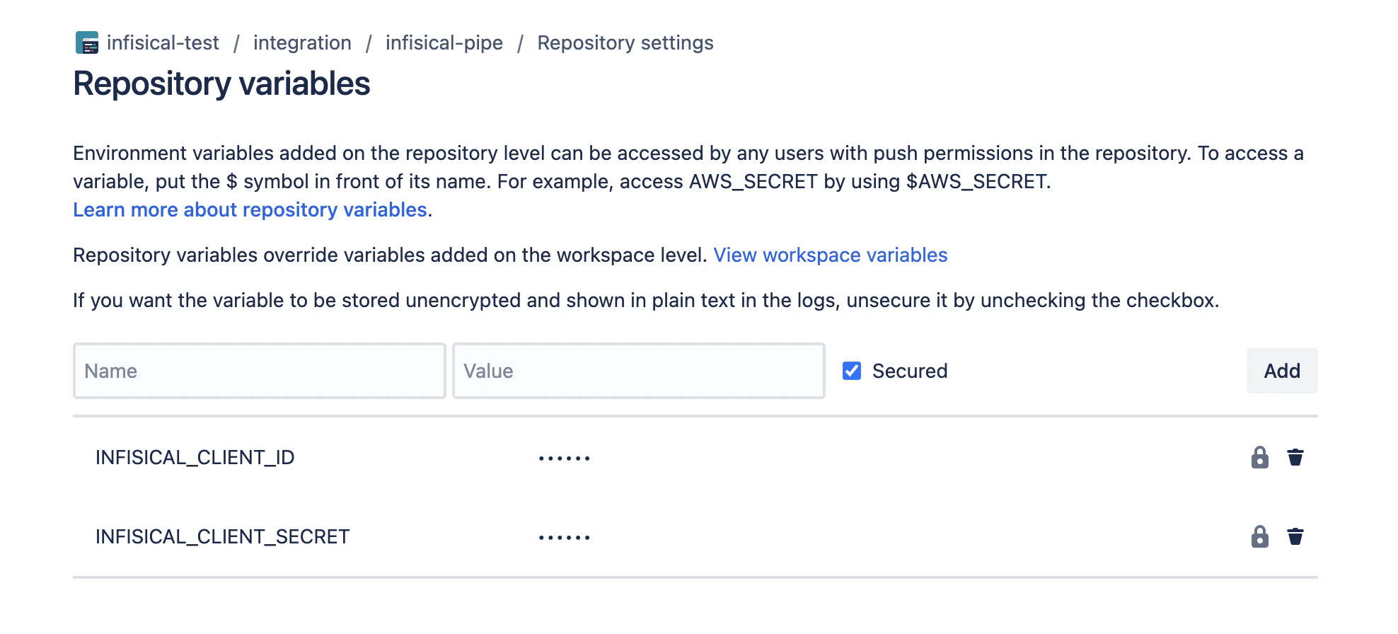 integrations bitbucket