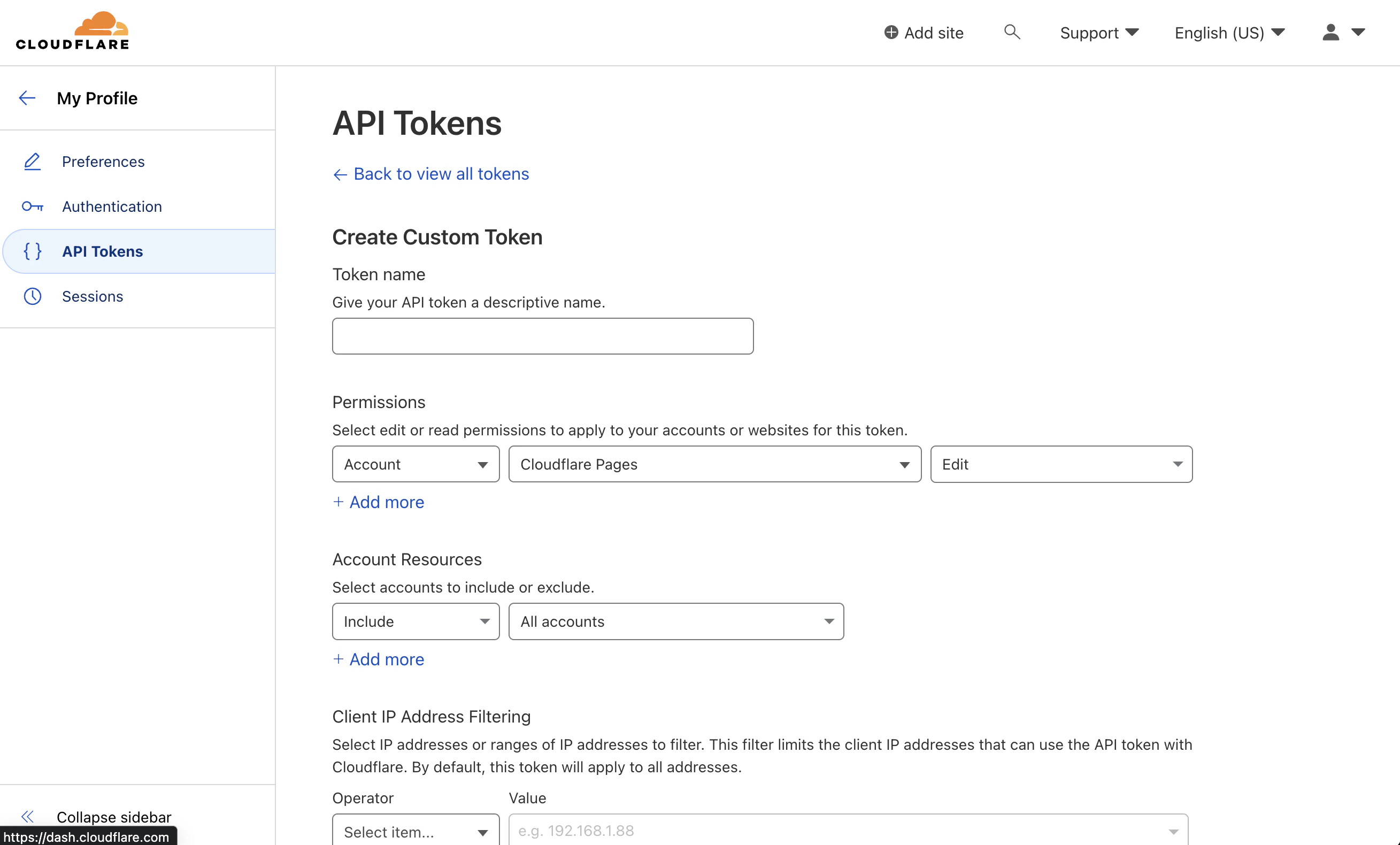 integrations cloudflare credentials 3