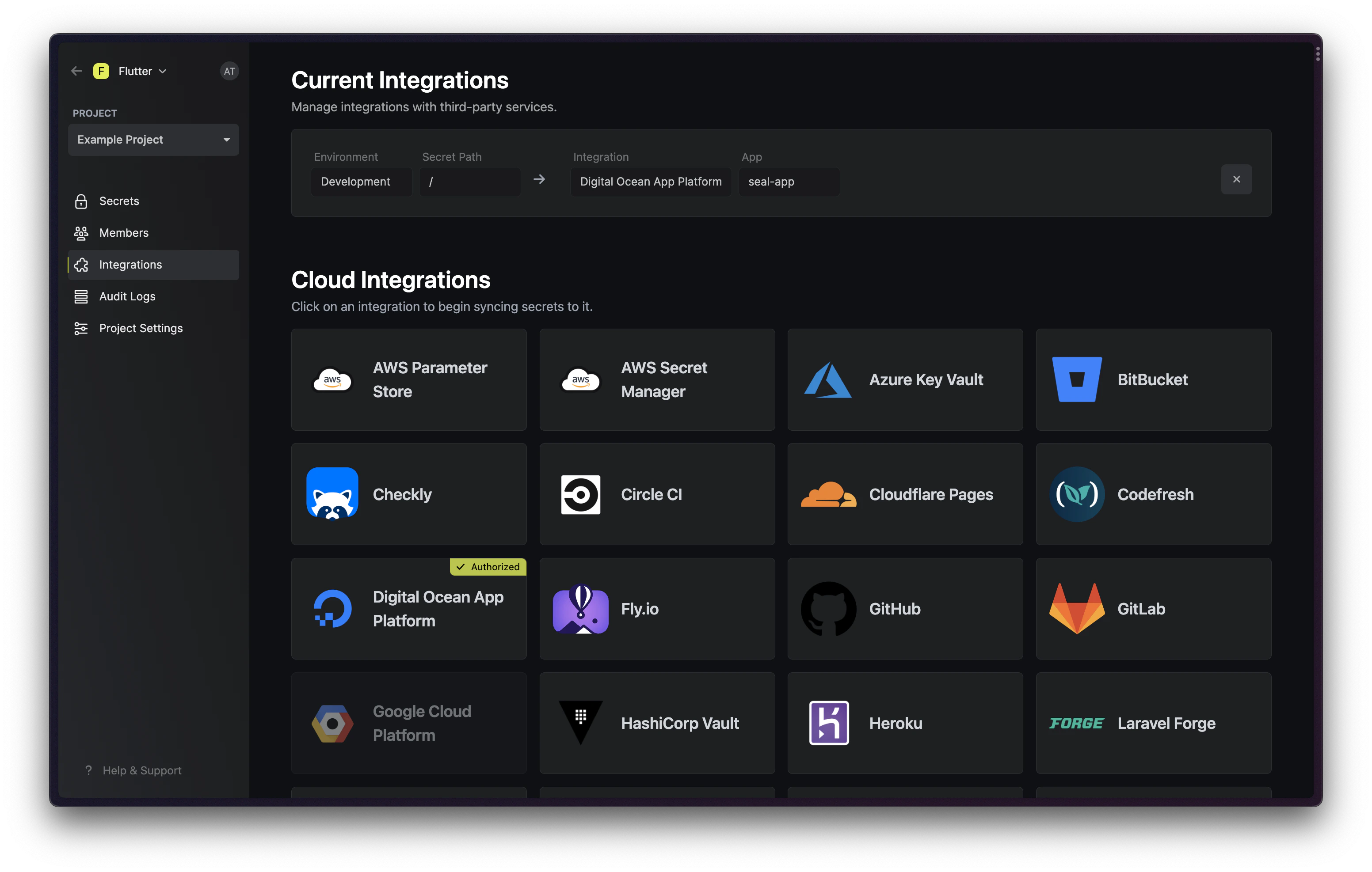 integrations digital ocean integration success