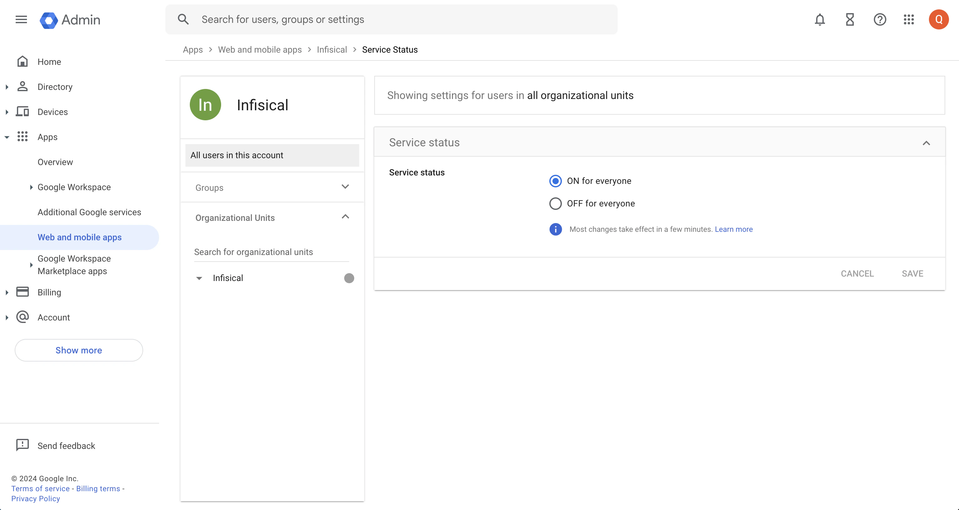 Google SAML user access assignment