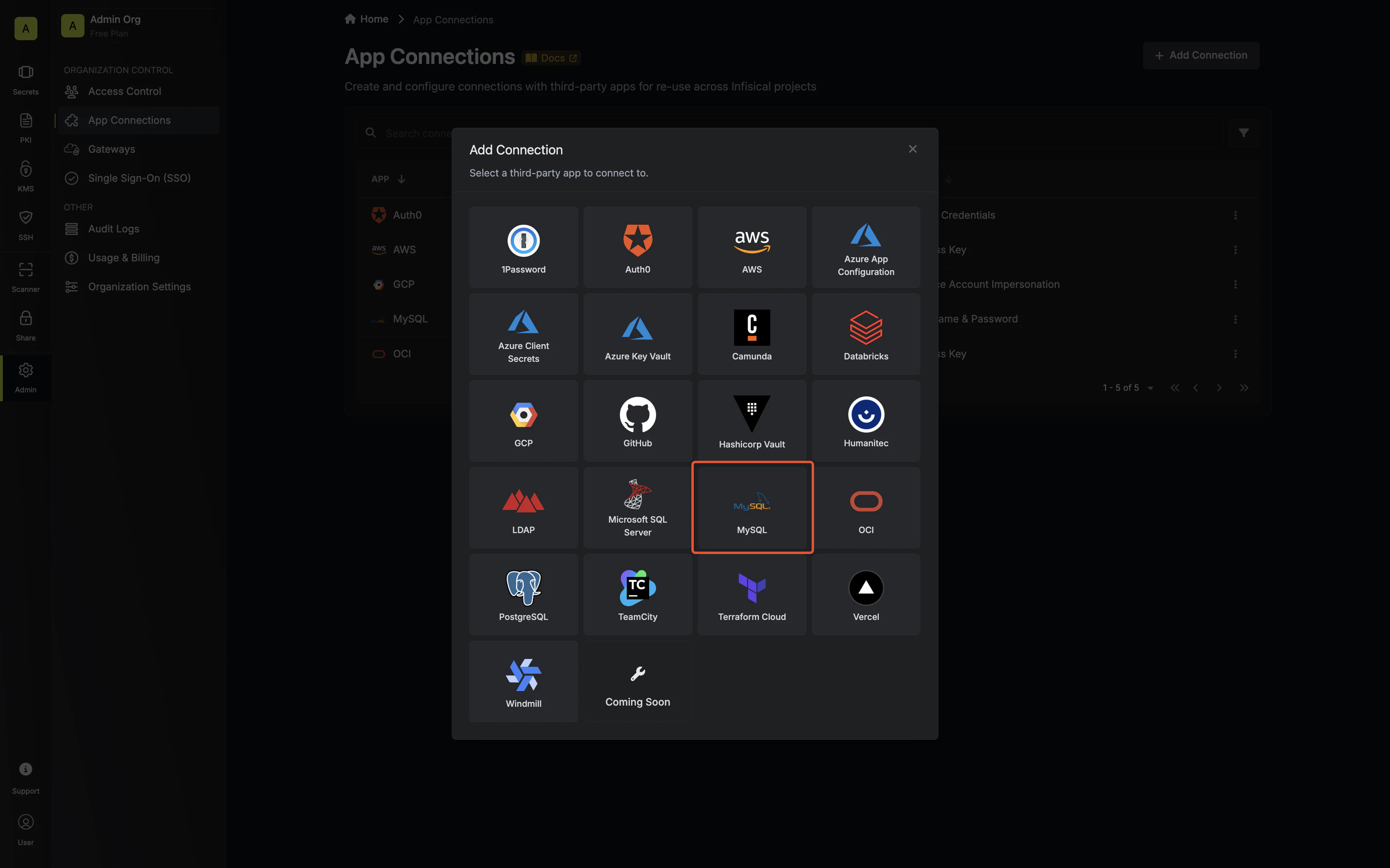 Select MySQL Connection