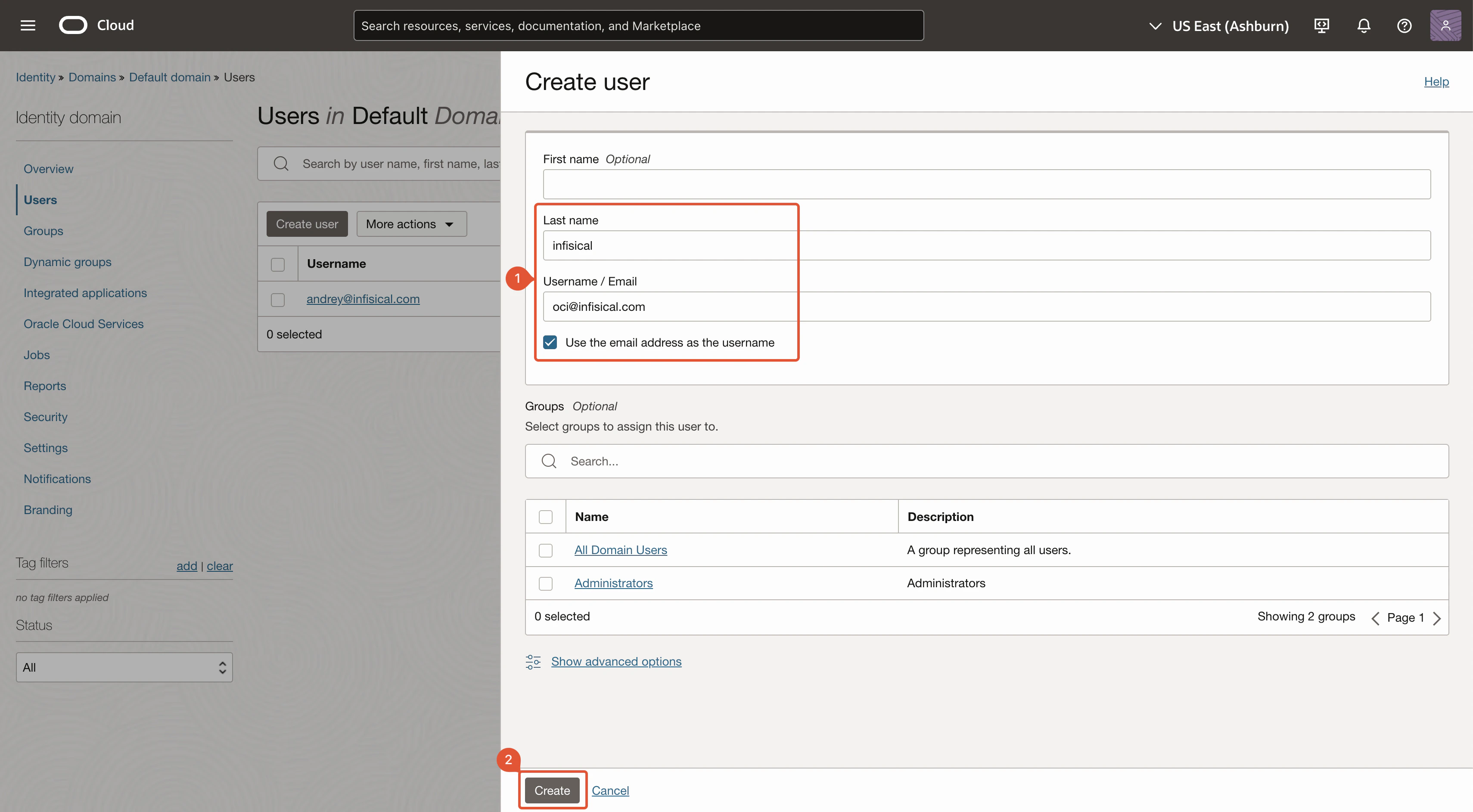 Create User