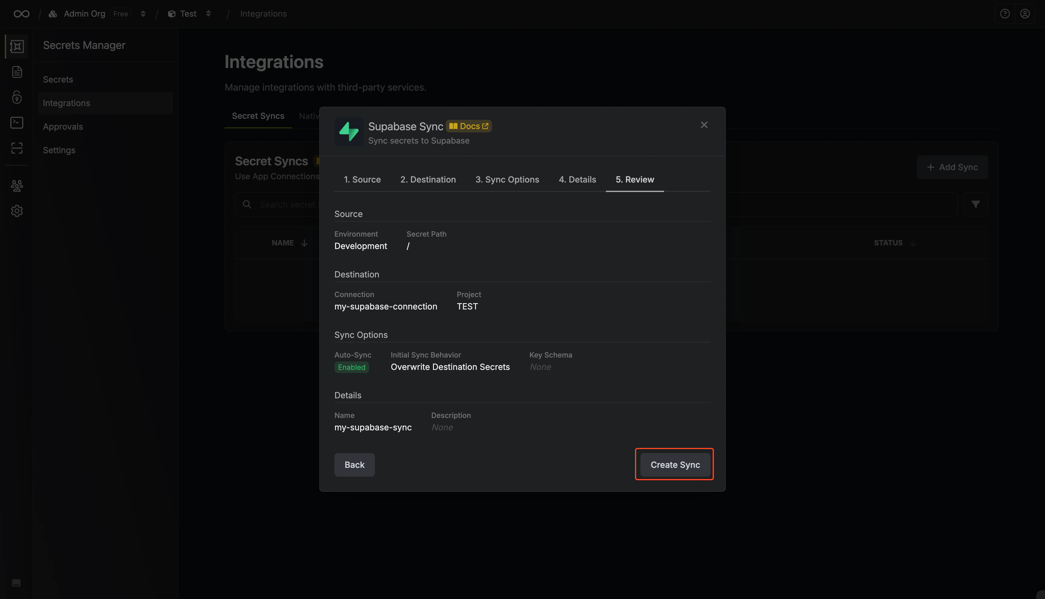 Review Configuration
