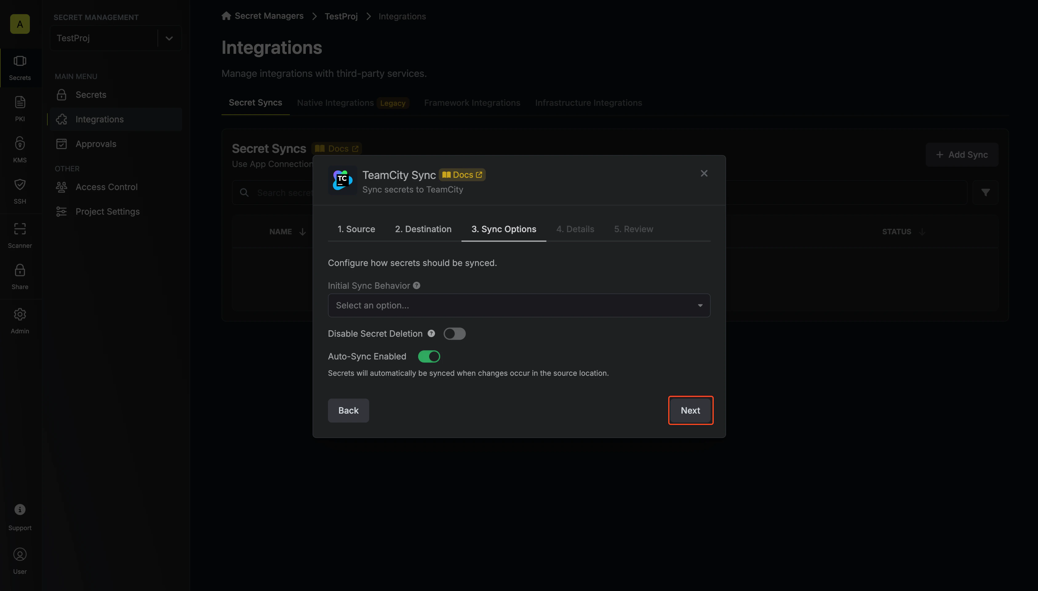 Configure Options