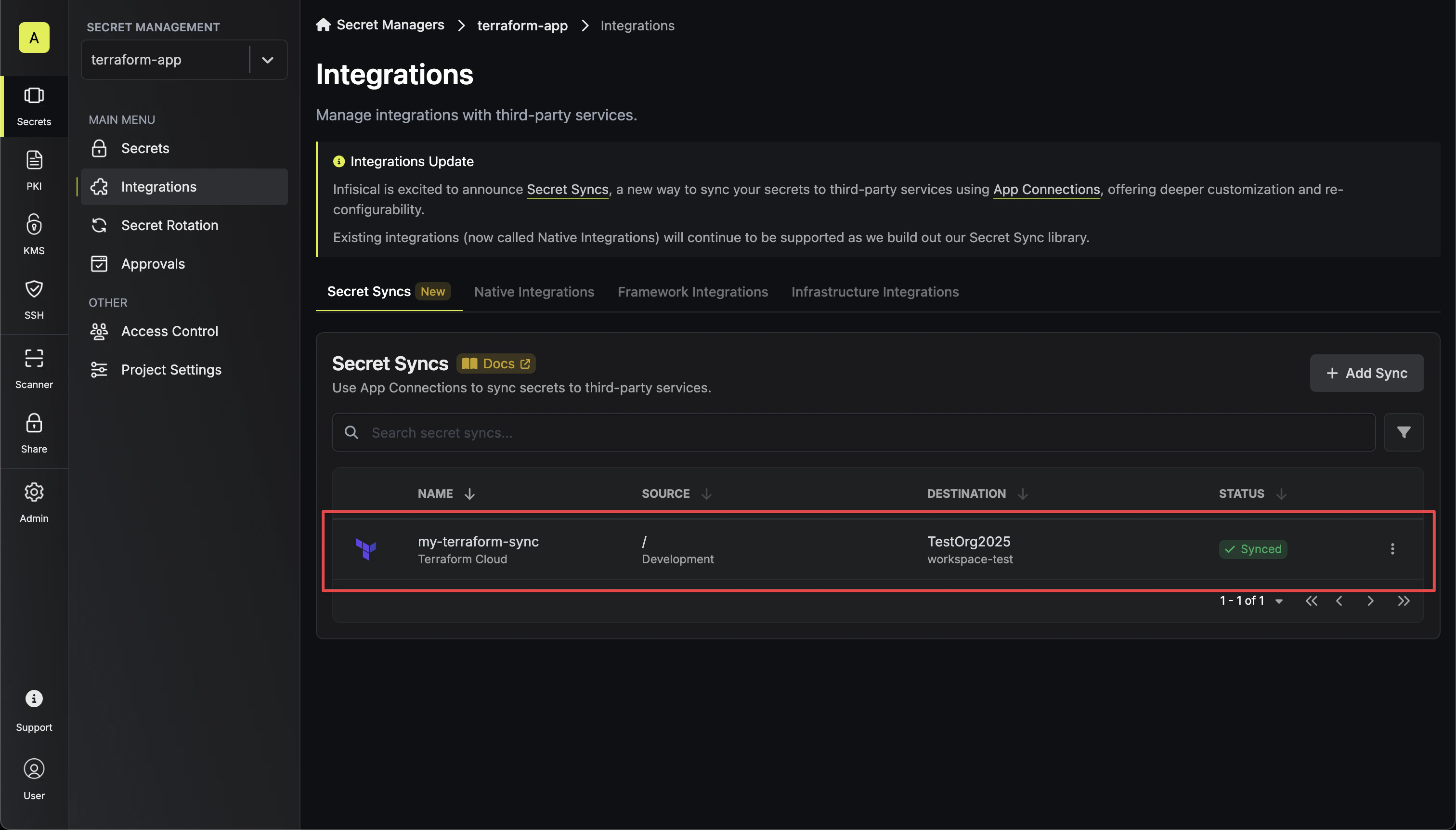 Sync Secrets
