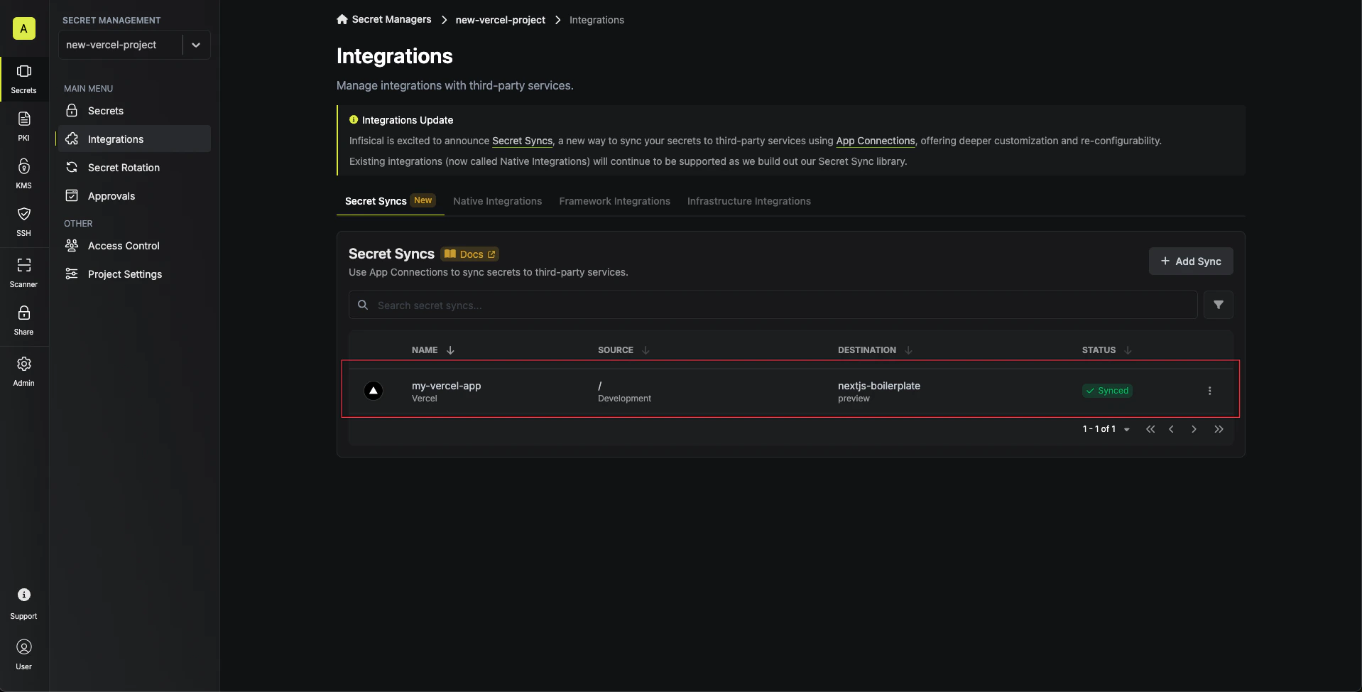 Sync Secrets