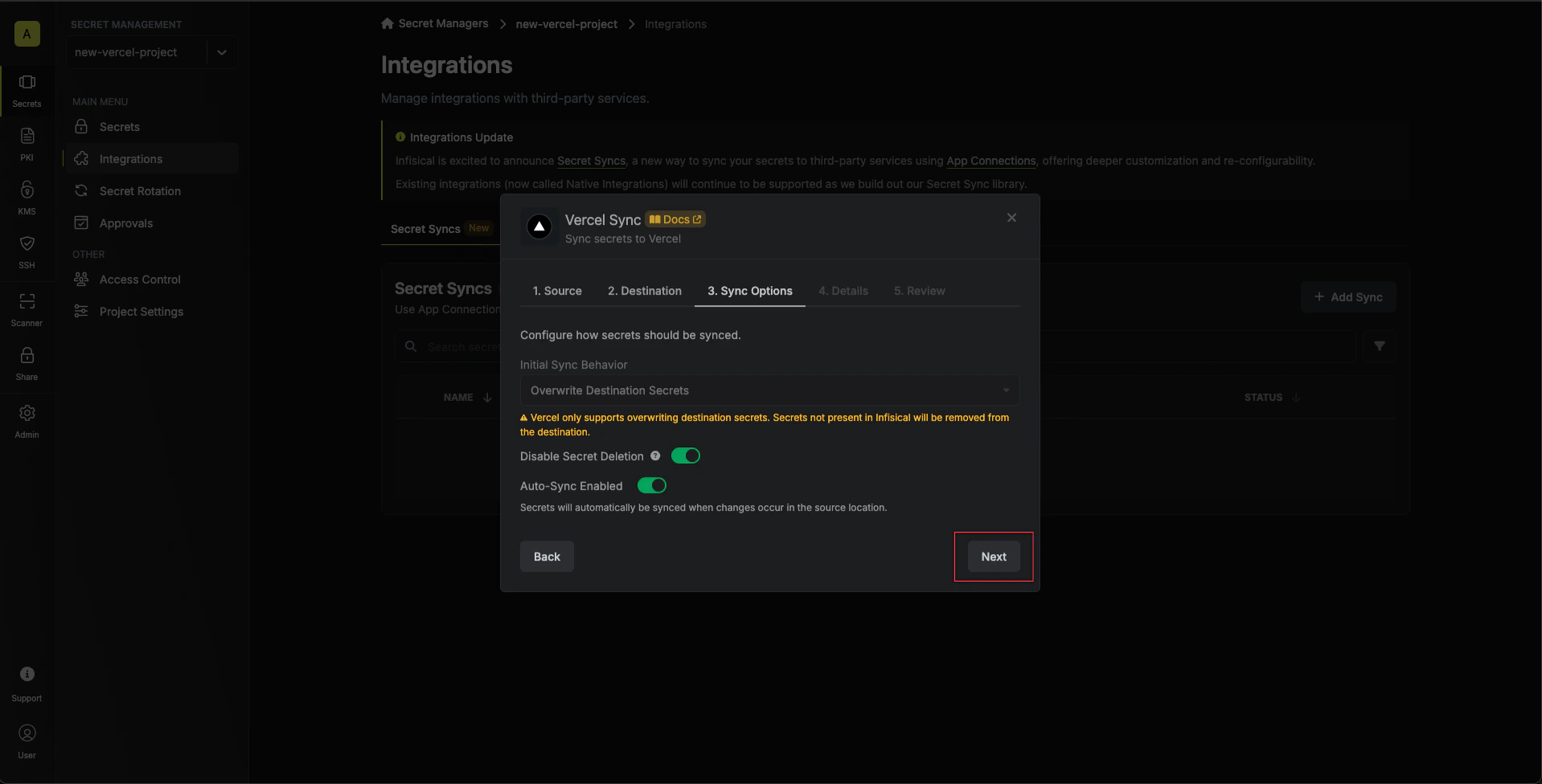 Configure Options