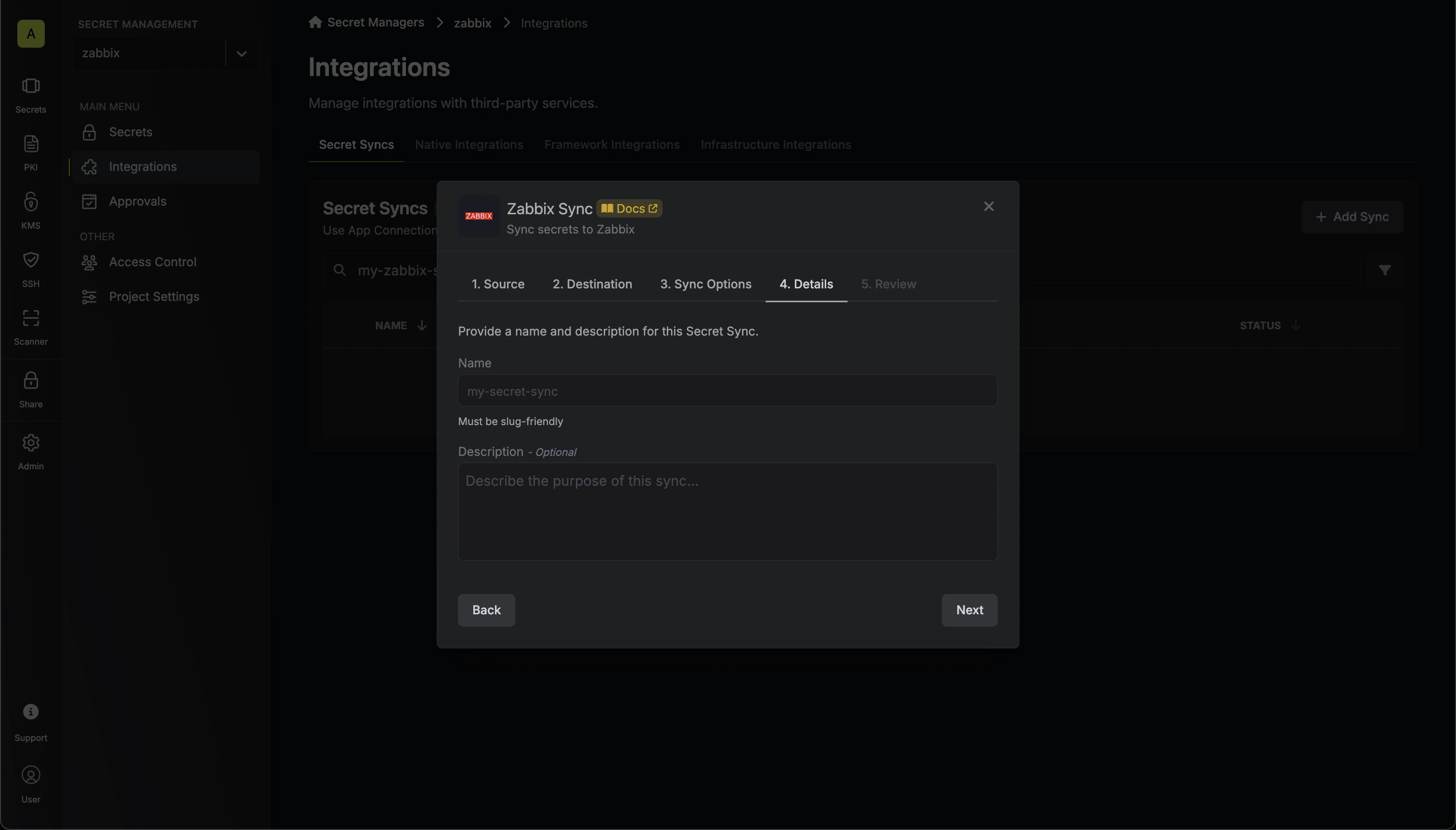 Configure Details