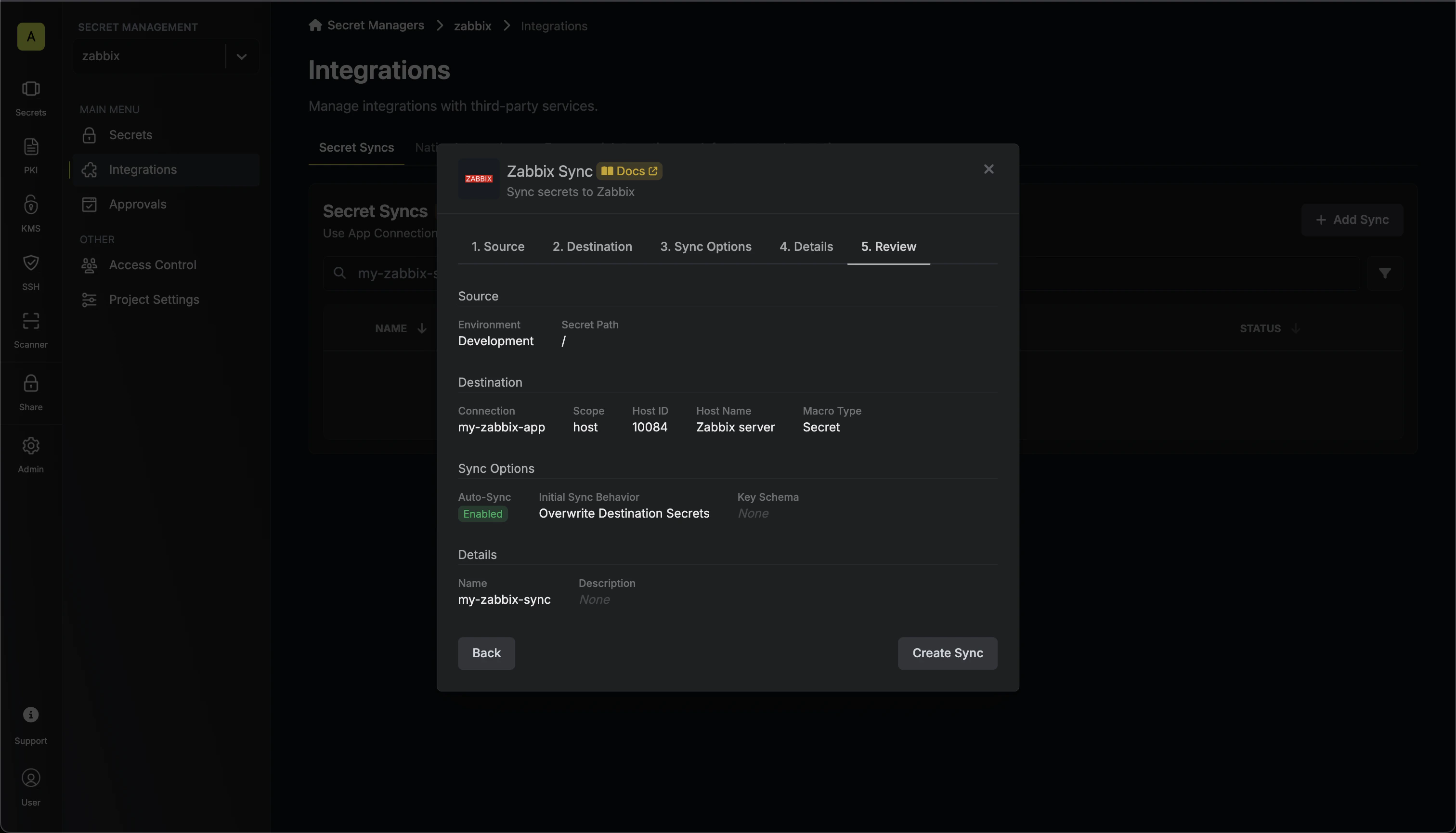 Review Configuration