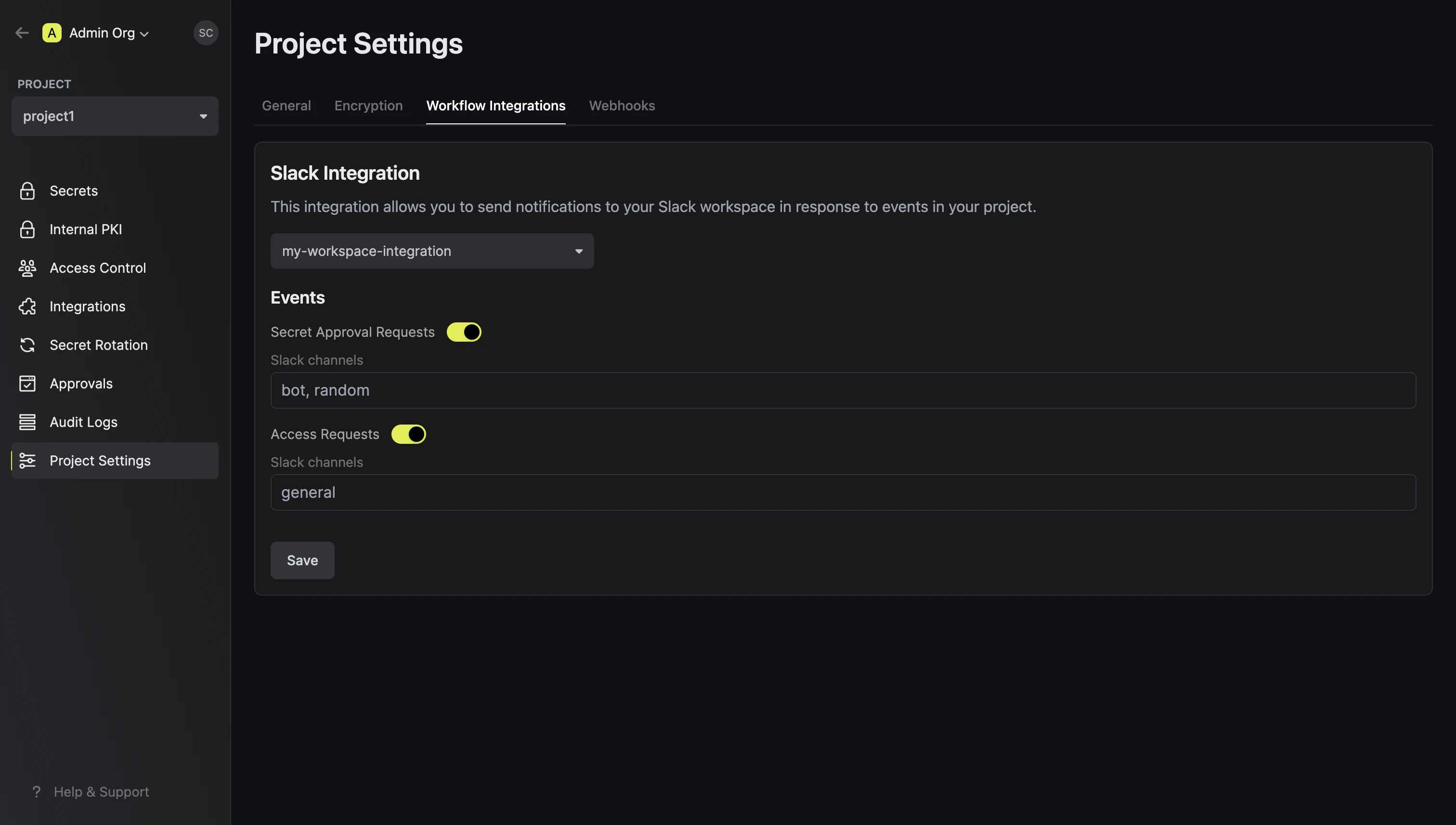 project-slack-select