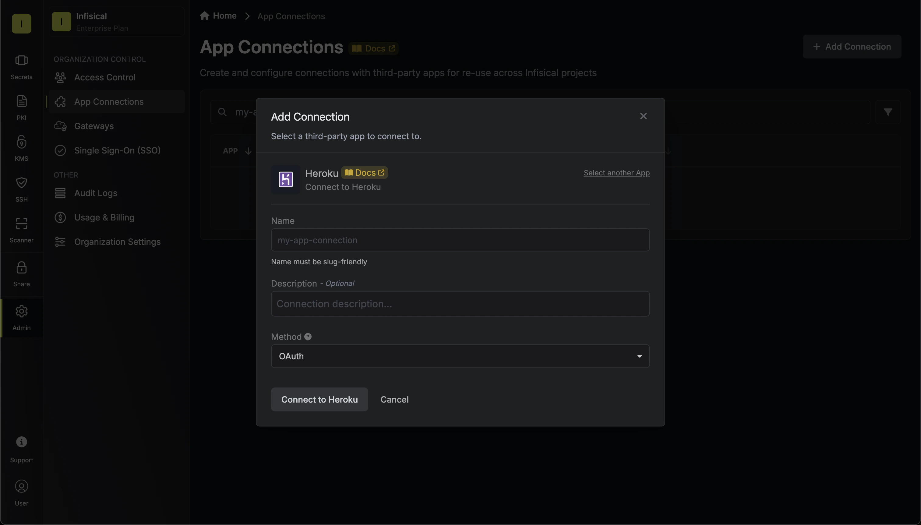 Connect via Heroku OAuth