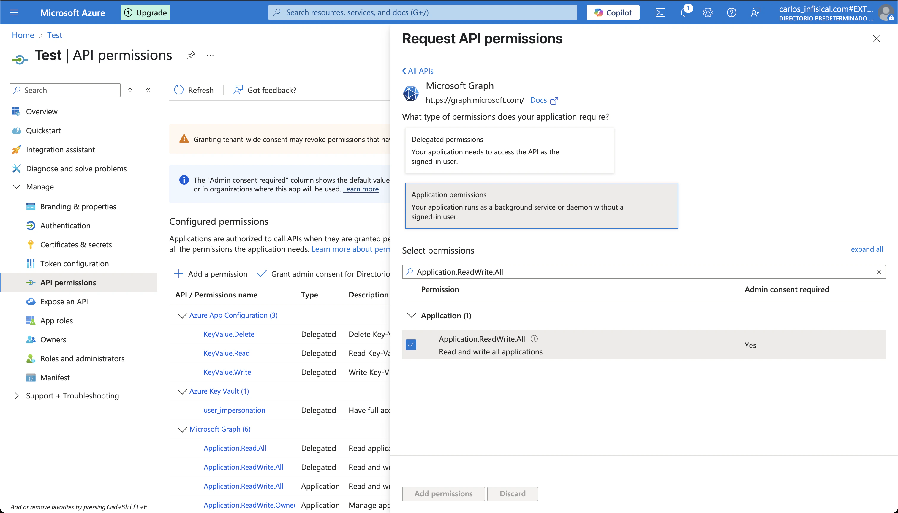 Azure client secrets