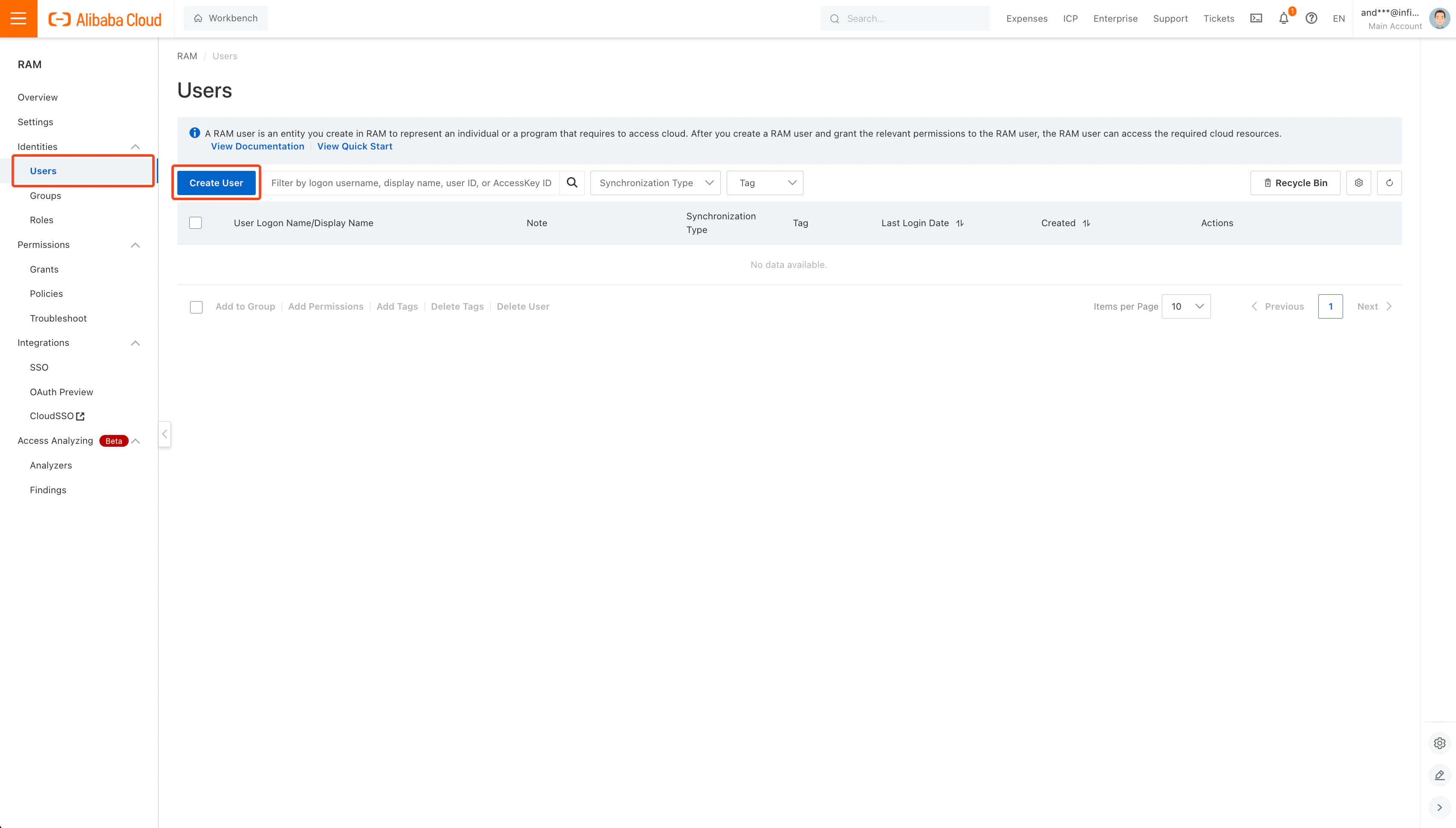 Users Page